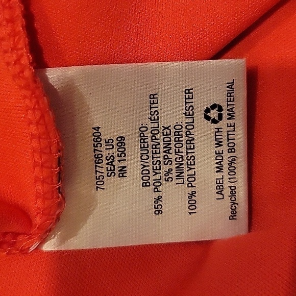 COVINGTON coral red mesh maxi dress. Ties at waist. Size is 6. - Picture 8 of 11